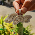 Iced Out Moissanite Diamond Gold Plated Hip Hop Pendant with Brilliant Shine for Men and Women Streetwear Jewelry From India