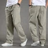 Solid Color Men's Clothing Pants 6XL Large Size Casual Trousers