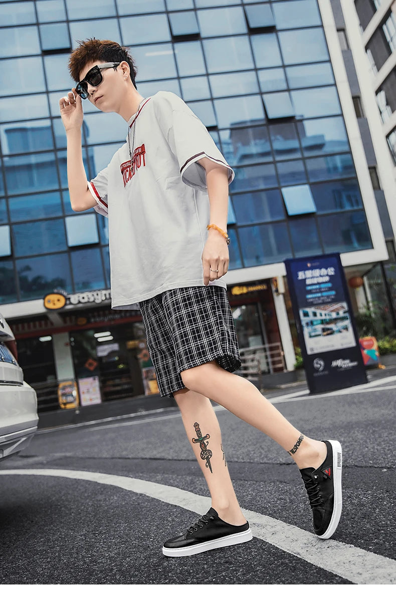 Men's Slip-ons Canvas Shoes Non-heel Casual Shoes Autumn Summer Slippers 2021 Original Fashion Male Sneakers Zapatos De Hombre