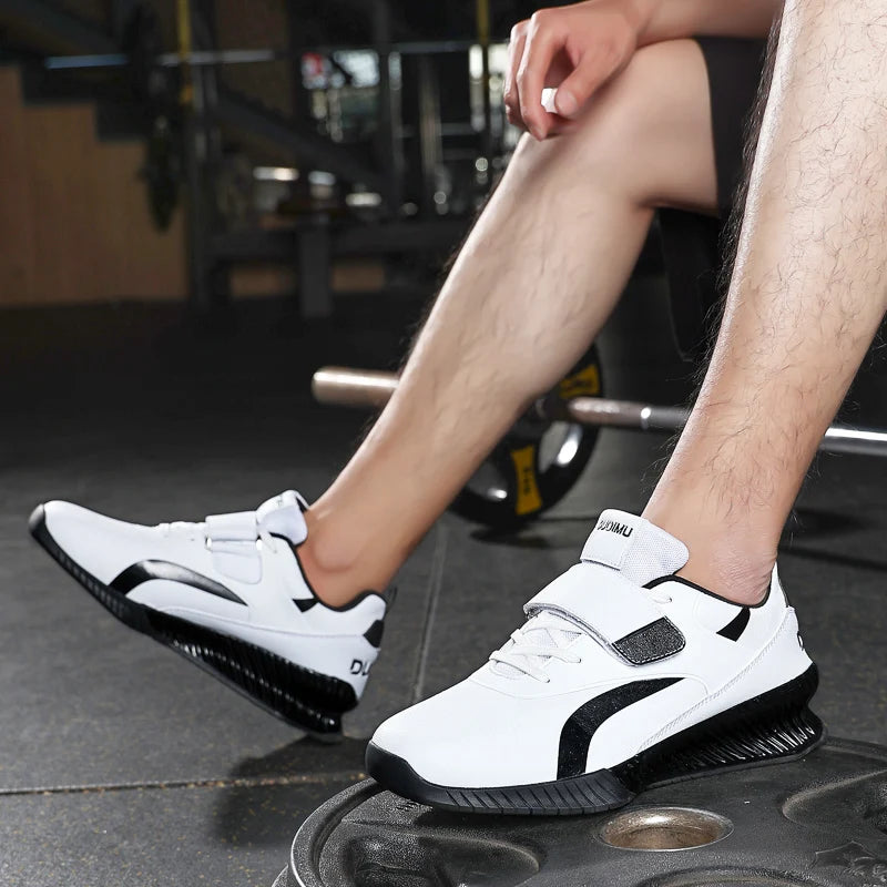 Custom Logo Sports Training Shoes Male Comfortable Lace-up Wrestling Shoes Boots Sneaker Professional Boxing Shoes