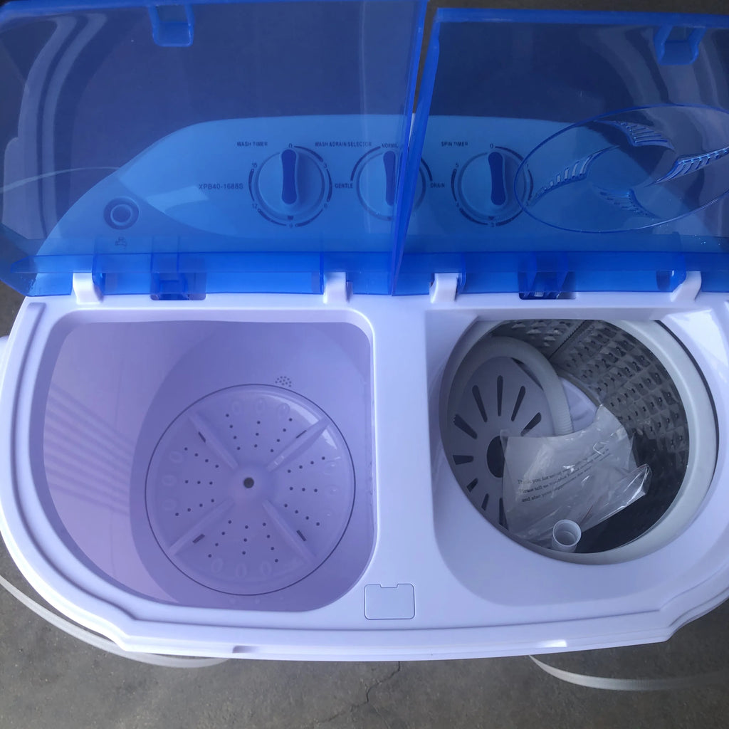 4kg Semi-automatic Twin-cylinder Plastic Washing Machine With Dryer Household Mini Babies and Children Washing Machine