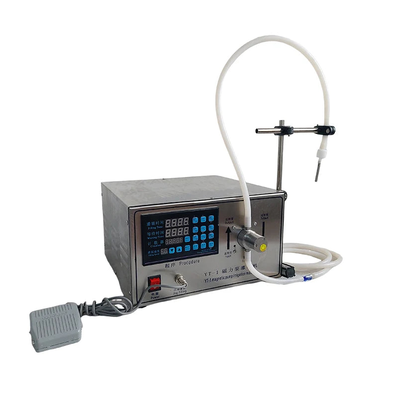 High Precision Electric Automatic Magnetic Pump PLC Stainless Beverage Liquid Filler 0.1g Accuracy for Perfume Essential Filling