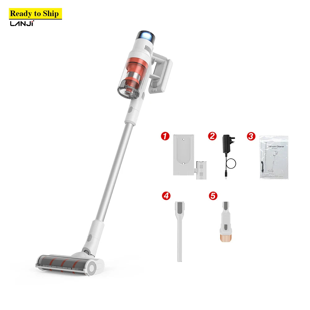 S7 380W Auto Dry Cleaning Vacuum Cleaner 35kPa Bagless Stick & Handheld Vacuums Sofa Carpet Panel Car Hotel Cleaning