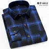 38-44 Quality Flannel Plaid Men Shirt Cotton Spring Autumn Casual Long Sleeve Dress Shirts Soft Comfort Slim Fit Button Down