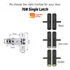 Tediton Smart Locks for Front Door Digital Electric Keyless Aluminum Alloy Fingerprint Tuya Smart Door Lock