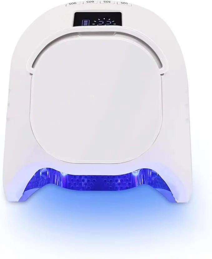 Professional Hybrid 86W Wireless Rechargeable UV LED Nail Curing Lamp Cordless Nail Dryer for Gel Nails, Manicure