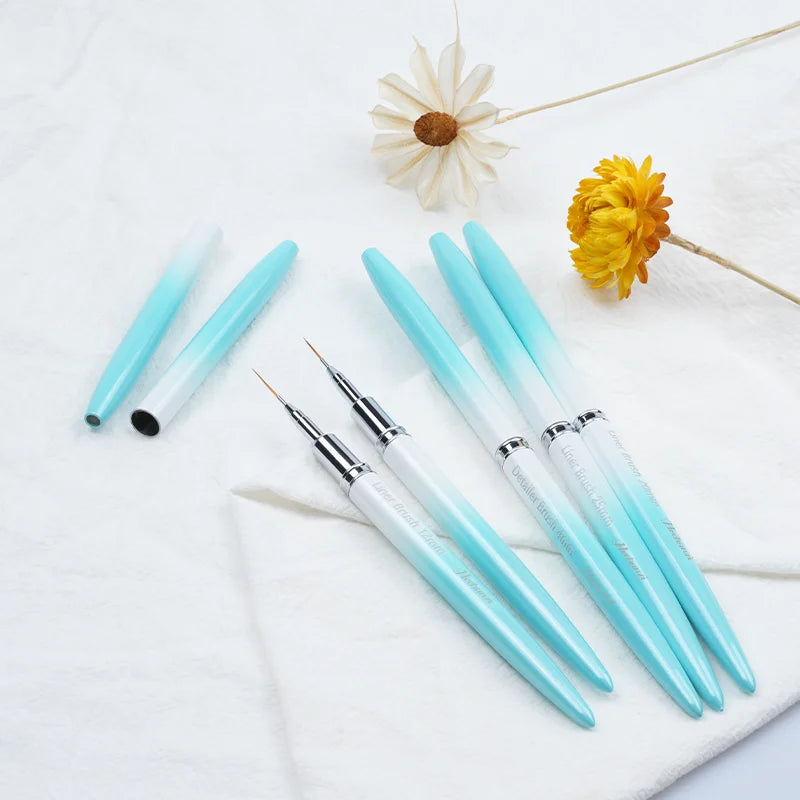 High Quality Nail Art Brushes for Long Liner Fine Nail Brushes Set