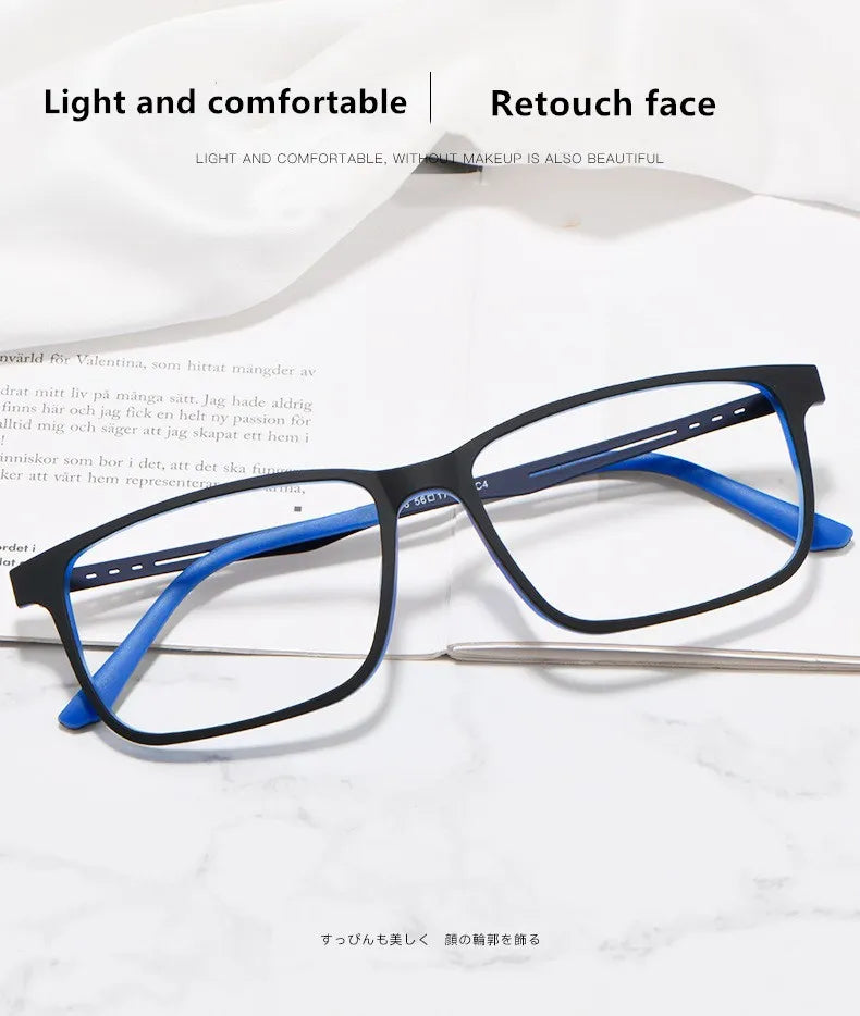 Gmei Optical Pure Titanium Glasses Frame For Myopia Glasses Men Light And Comfortable Full Rim Large Size Spectacles Frames 8838