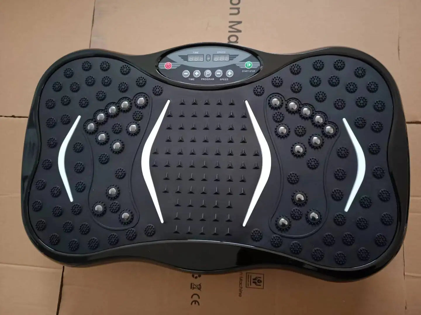 Unisex Whole Body Workout Massager Machine Vibration Platform Plate Fitness Equipment ABS Material Vertical Type Home Use