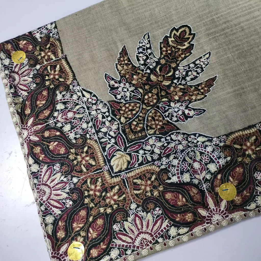 High Quality Yemeni Men Shawl Shemagh Arab Scarf for Men 55x55inch Embroidery 10cm in Stock