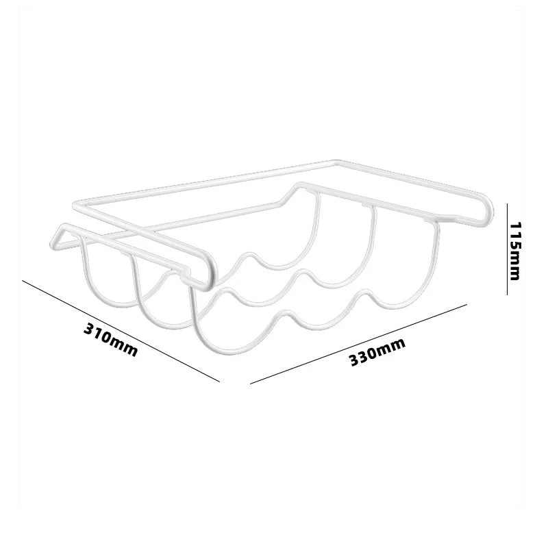 Iron Daily Kitchen Home Storage Rack for Refrigerator Easy Assembly for Organizing Beer and Food in Household Kitchen