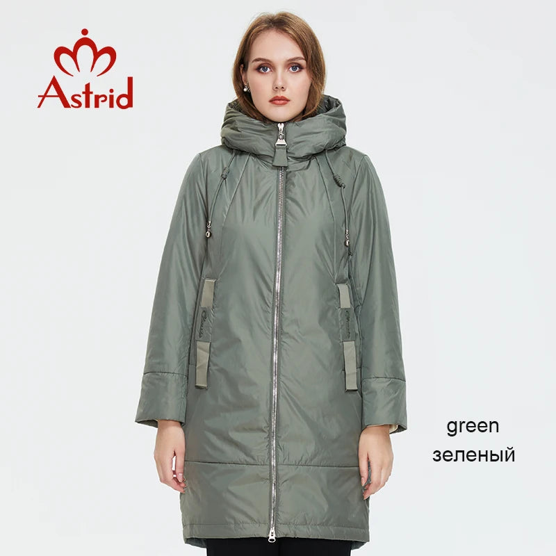 Astrid 2022 New winter jacket Mid-length Hooded Design Oversize Fashion Women's down jacket warm Parka Women Coat  AM-9726