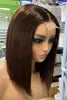 Wholesale 100% Vietnamese Dark Root Straight Short Bob Raw Virgin Human 2*6 Lace Vendors Kim Bob Closure Wigs for Black Women