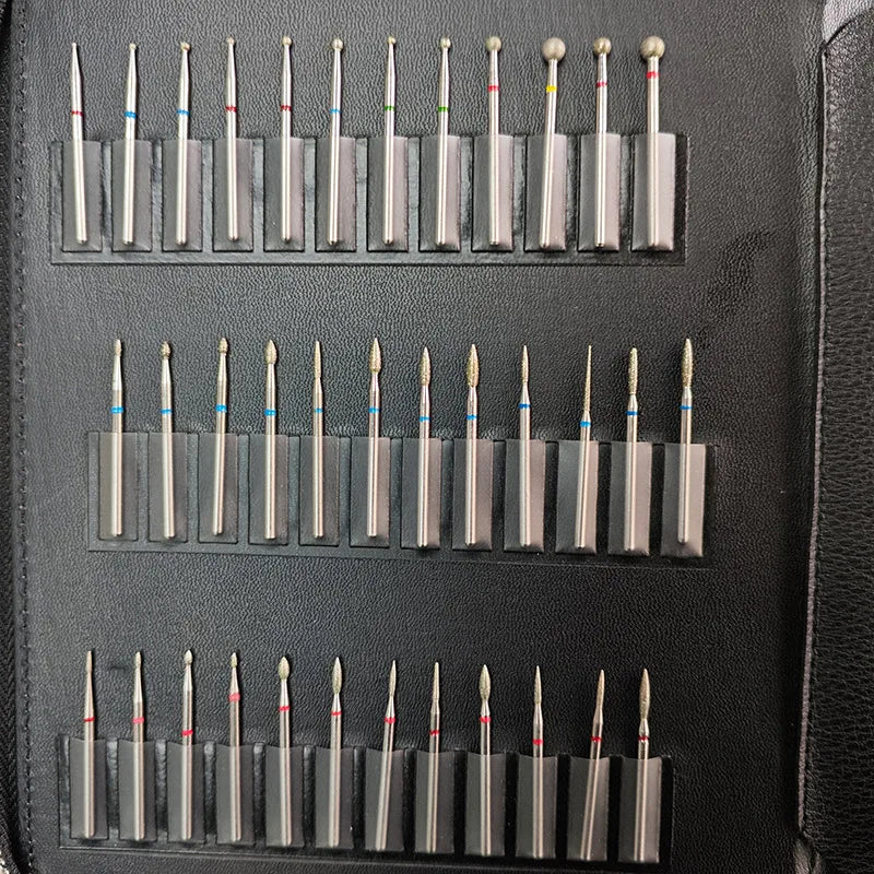 72-Piece Stainless Steel Nail Drill Bit Set for Salon Manicure & Nail Art JIEDAN Brand