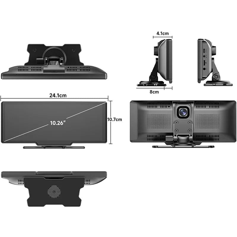 10inch High-Definition OLED Wireless GPS Windshield Portable Driving Recorder Cross-Border Car Navigation Device 1 Year Warranty