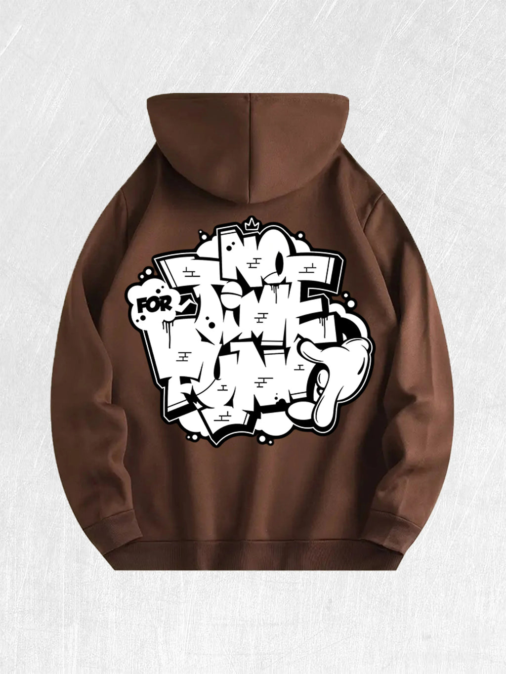 No Time for Boring Graffiti Hoodie 100% Cotton US Warehouse 7 Colors