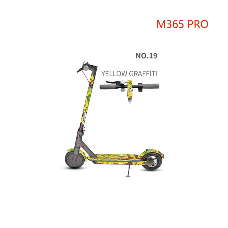 Electric Scooter Full Body PVC Sticker DIY Skateboard Sticker Scooter Pedal Stickers Decal For Xiaomi M365/PRO