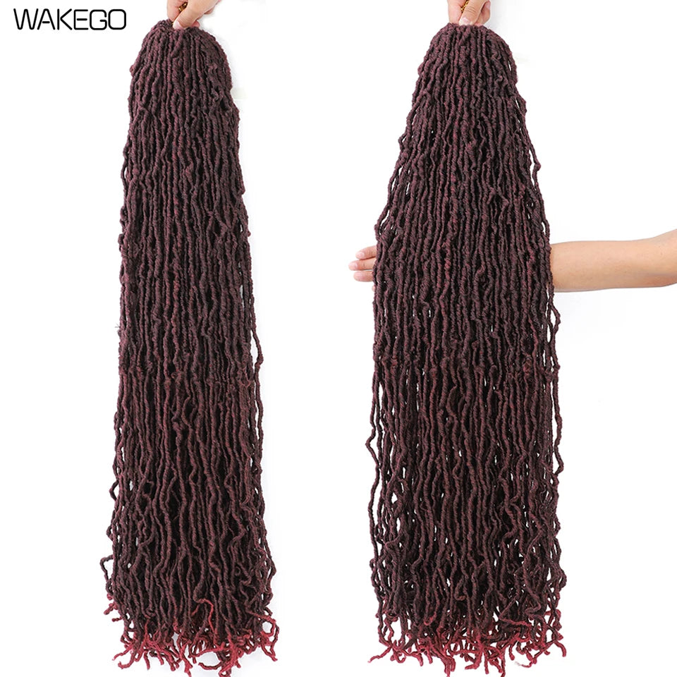 Top Faux Dreadlocks Extension 36 pulgadas Super Long New Faux Locks Crochet Braid Bouclé Pre Extended New Soft Locs Crochet Hair
