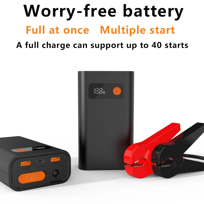 Hot Sale Portable 1800A 12V Jump Starter Multifunction Car Power Bank with Emergency Tools