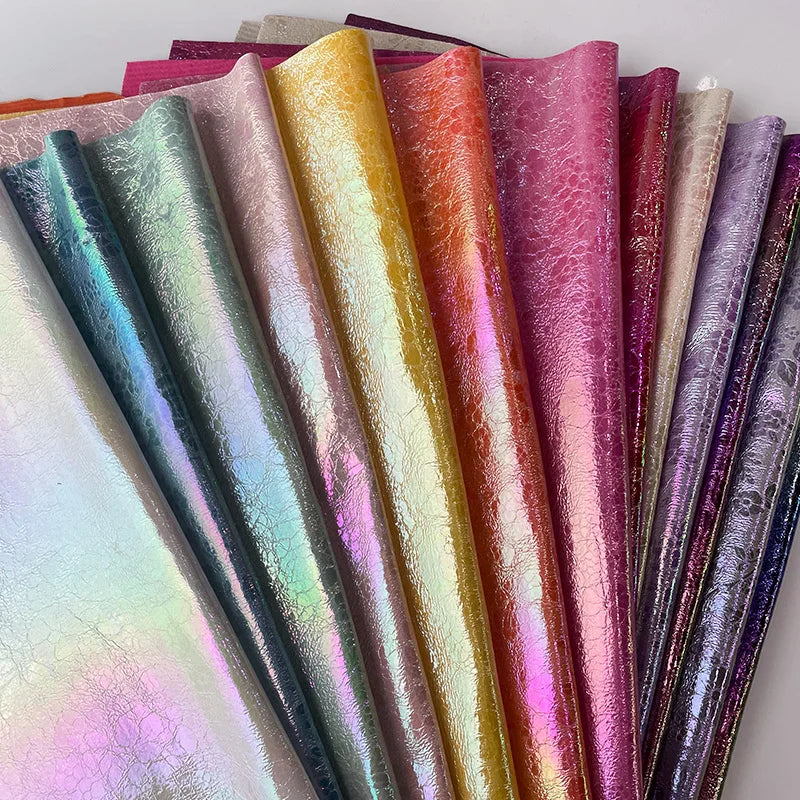 0.6mm Magic PU Leather Flower Printing Faux Leather Waterproof Smooth Material for Bag Sofa Decorations