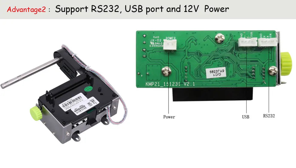 2 Inch Thermal Kiosk Printer With Auto Cutter Support Paper Near End Sensor Function And  Real TIme Monitoring HS-K24
