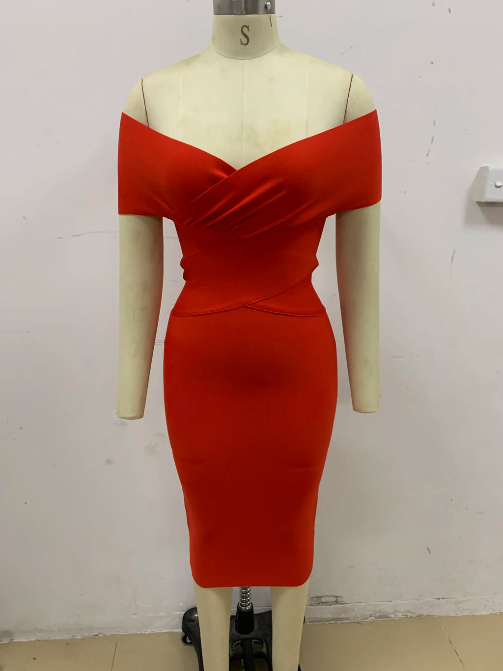 Moonccloset New Summer 5 Colors Sexy Fashion Women's Off Shoulder Bandage Dress Green Night Club Party Dress