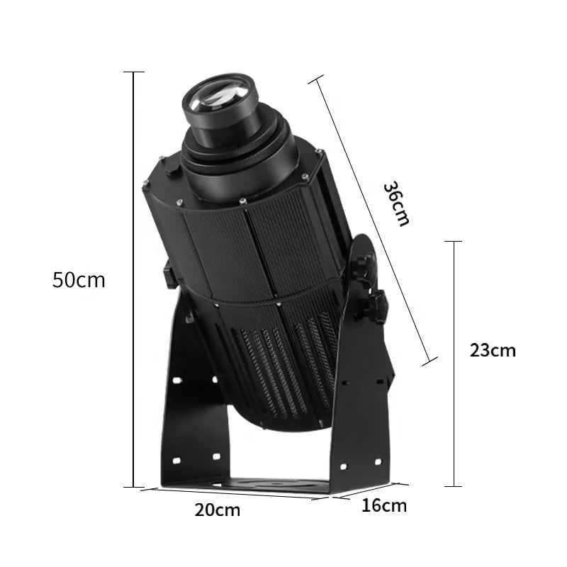TNT 200W IP67 Outdoor LED Advertising Gobo Projector Light Customizable Logo Waterproof Floor Lamp with Glass Body CE Certified