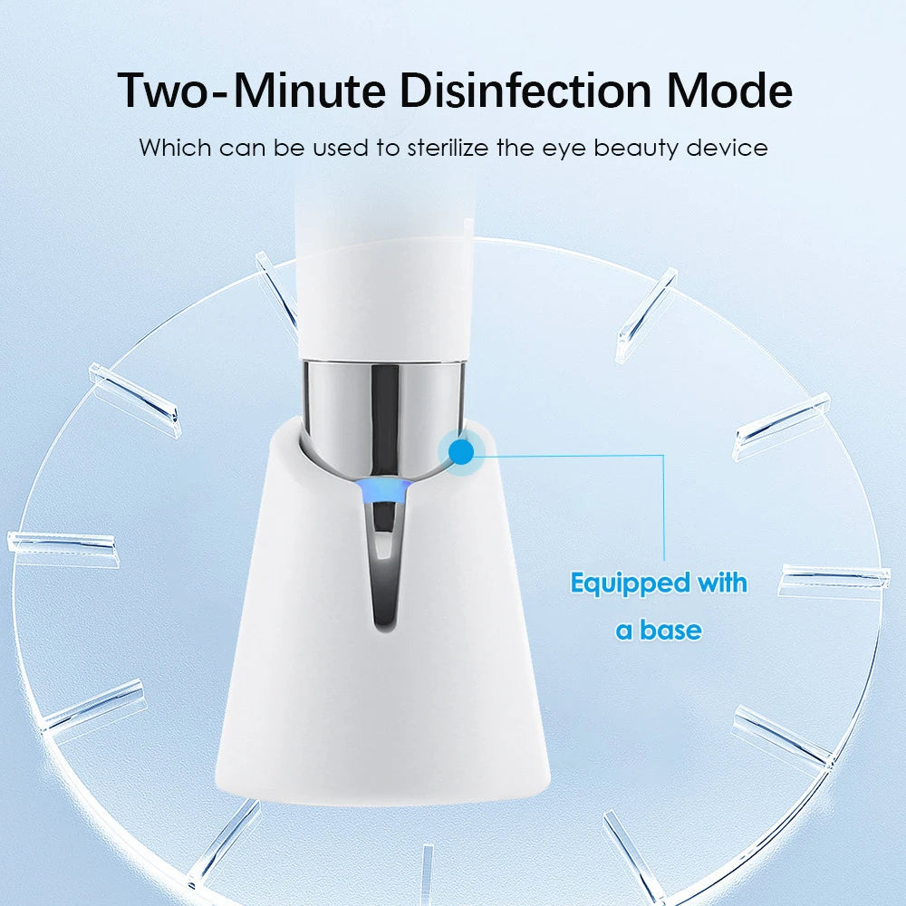 Eye Care Beauty Device Facial Massager 3 in 1 LED Photon Light Wand for Relax Eye Dark Circles Eye Bags Puffiness Skincare Tool
