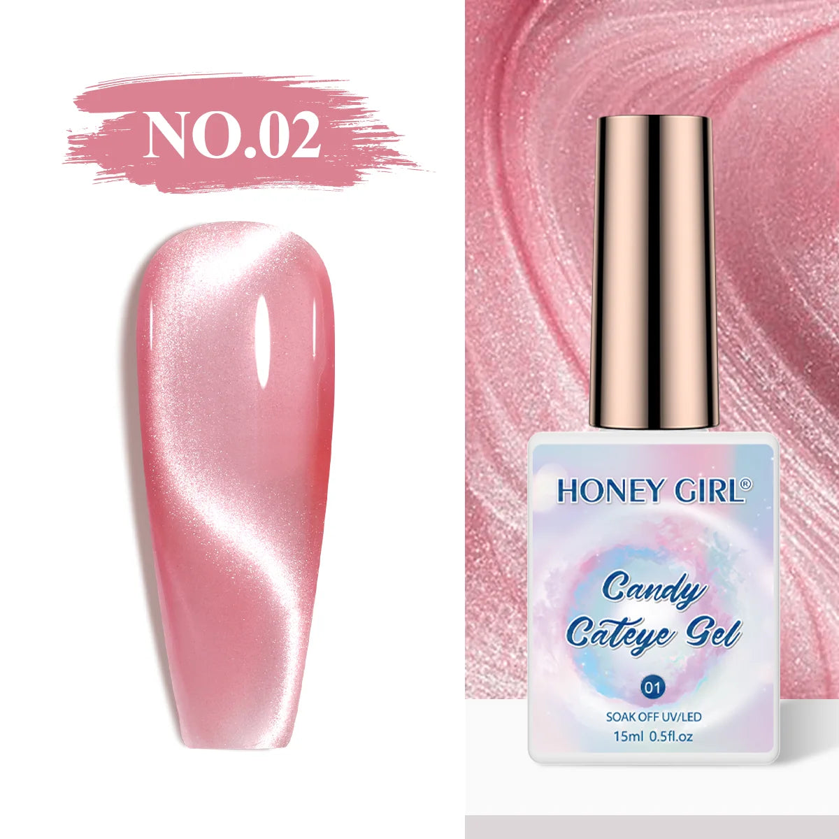 HONEY GIRL Moon Light Magnetic CatEye 24 Colors Jelly Gel Polish Set Wholesale 9d Crystal Uv Gel Nail Polish Cat Eye Gel Polish
