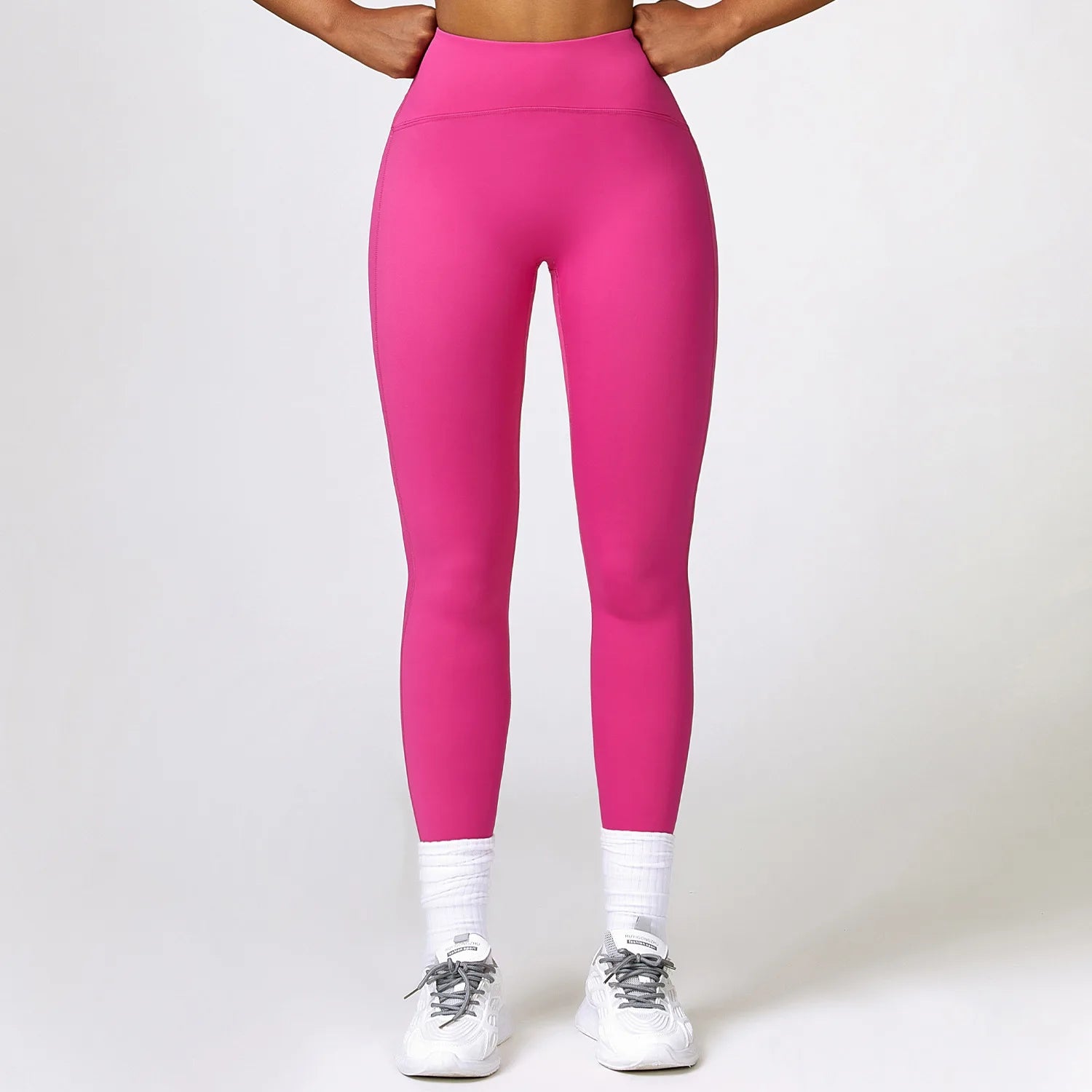 Eco-friendly Recycled Tummy Tuck High Waisted Yoga Pants Nude Lift Buttocks Fitness Pants Running Tight Sweatpants 8359