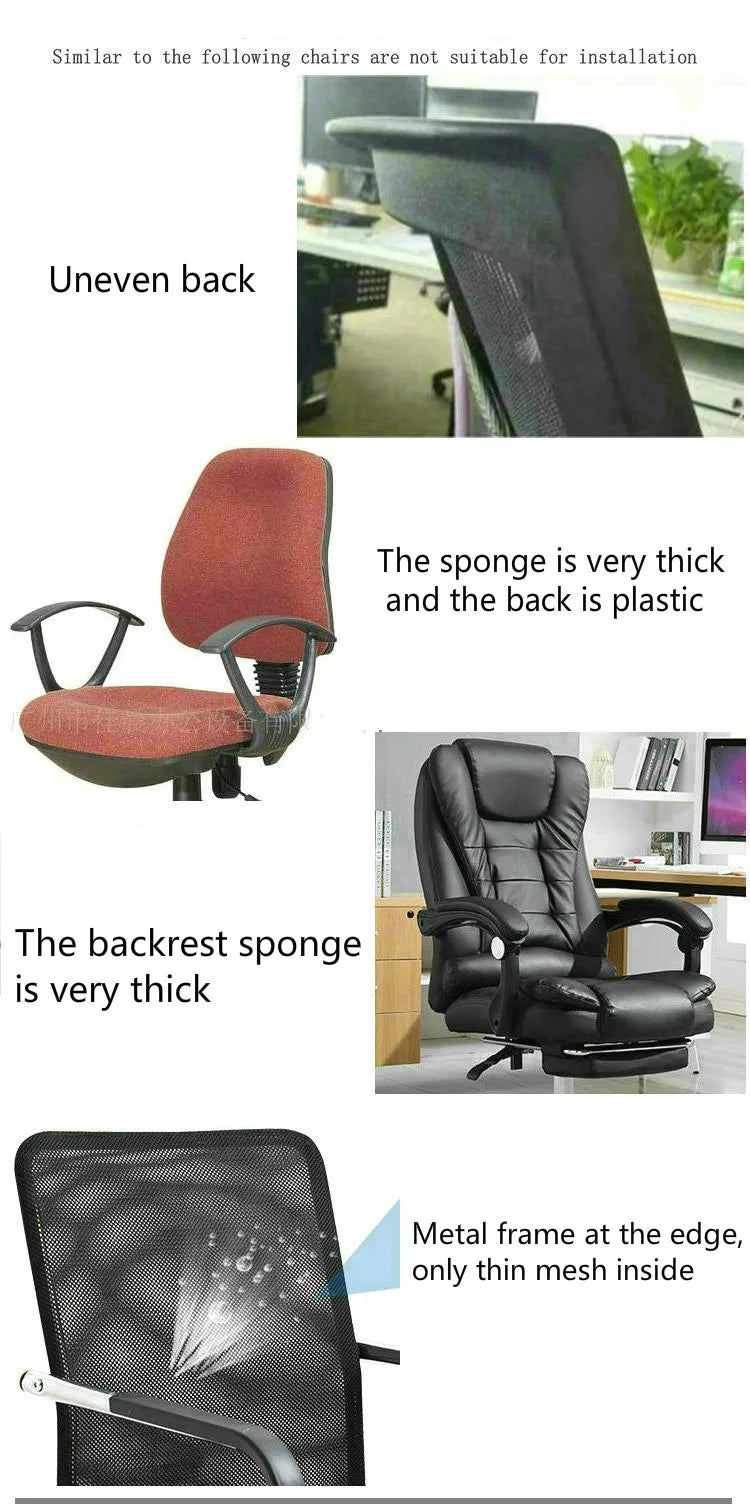 Office Computer Chair Headrest Adjustable Swivel Lifting Chair Neck Protection Pillow Office Chair Accessories Free Installation