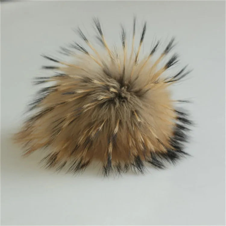 Wholesale Price Real Fur Pom Poms for Hats Real Mink Hair Fox Fur Nature Colors Custom Colors