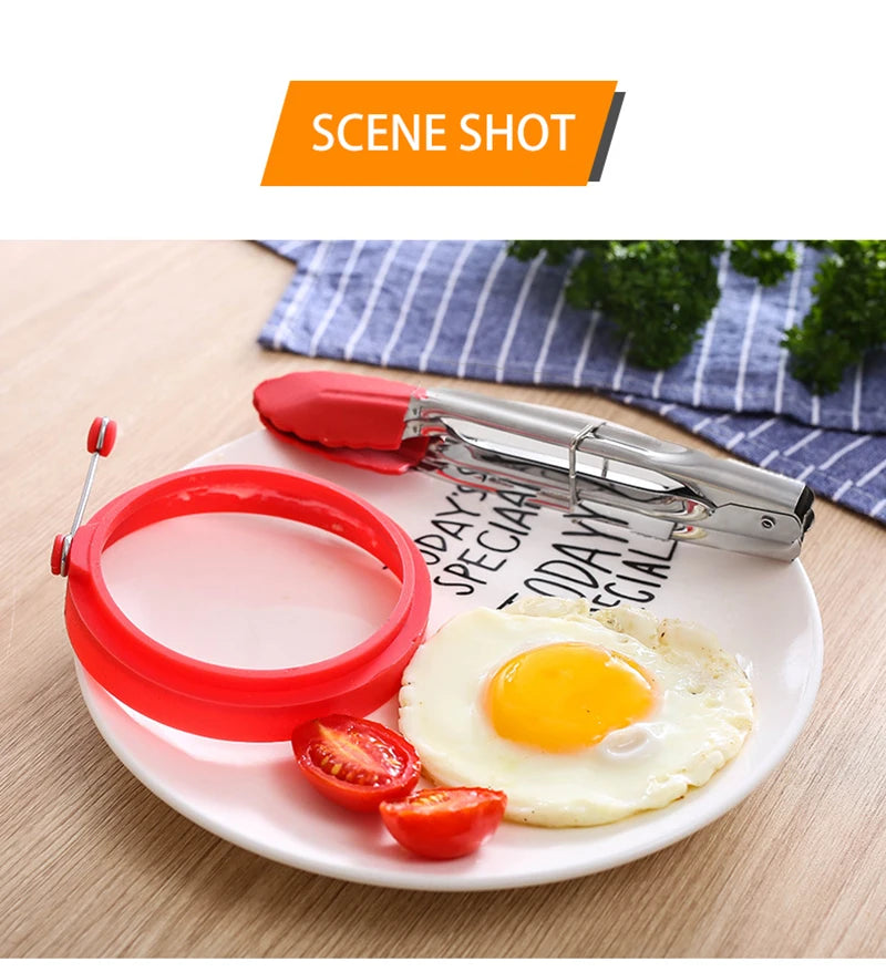Stainless Steel Silicone Food Tong  Kitchen Tongs Silicone Non-slip Cooking Clip Clamp BBQ Salad Tools Grill Kitchen Accessories