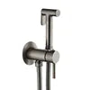 HONGDEC Modern Gold Stainless Steel Handheld Bidet Faucet Wall-Mounted Sprayer Easy Installation Hot/Cold Water Mixer for Toilet