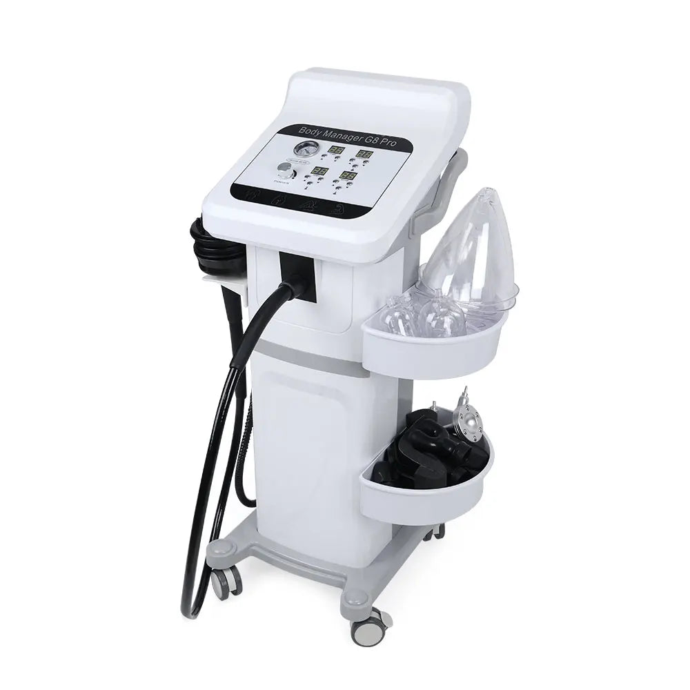 Vertical 4 In1 Vacuum Heating 8 Vibration Heads G8 Massager Cellulite Removal G8 Body Slimming Machine with 33 Cups