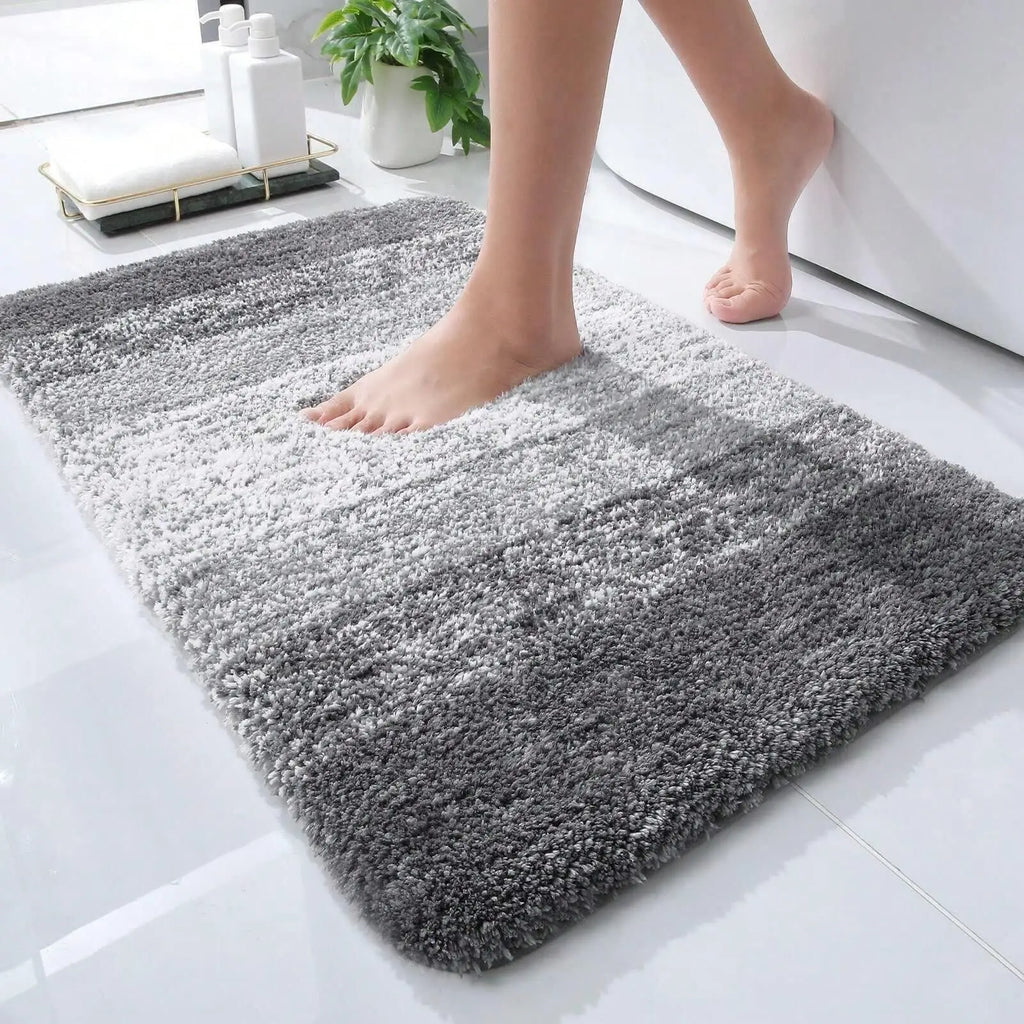 Microfiber Non-Slip Extra Absorbent Quick Dry Soft Shower Mat Modern Home and Hotel Bathroom Carpet Tufted Technique