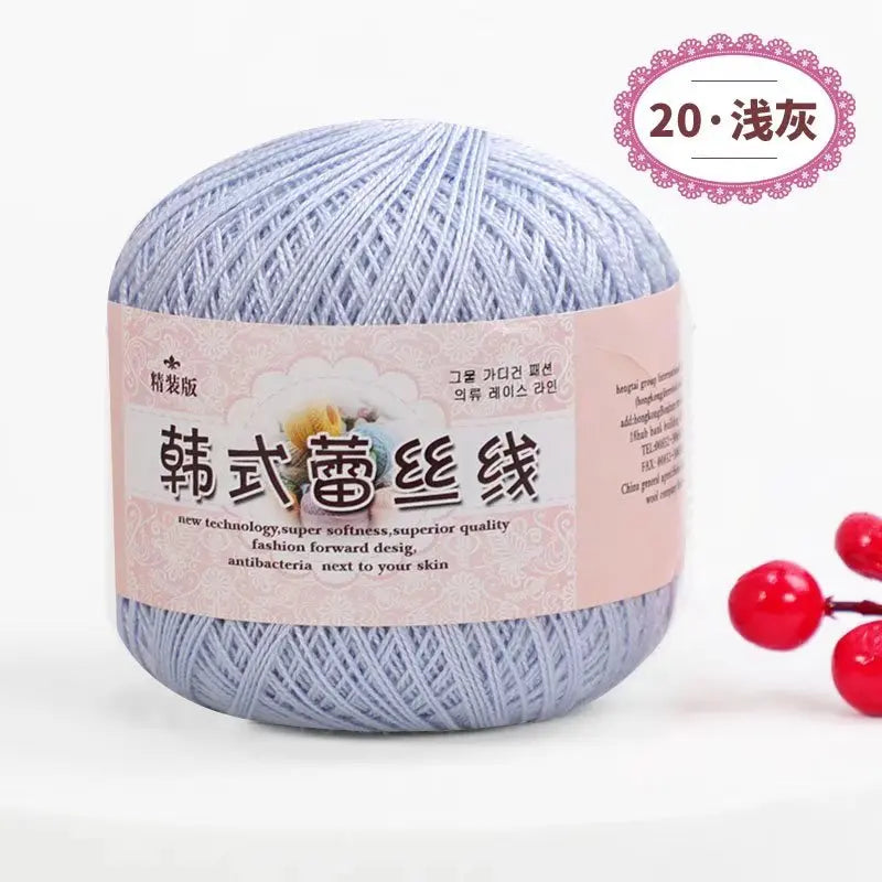 Korean Handmade Knitted Sweater Coaster Jacket DIY Baby Pure Cotton Yarn Carded Dyed Anti-Pilling