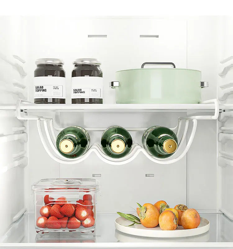 Multipurpose Iron Refrigerator Hanging Storage Rack Kitchen Daily Goods Beer Bottle Organizer Household Storage Holder