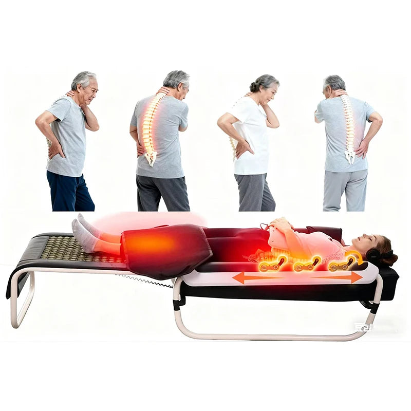 Massage Pad Roller Supplier Fir Far Infrared Jade Master V4 Physical Therapy Heating Massage Bed Spinal Traction Tables & Beds