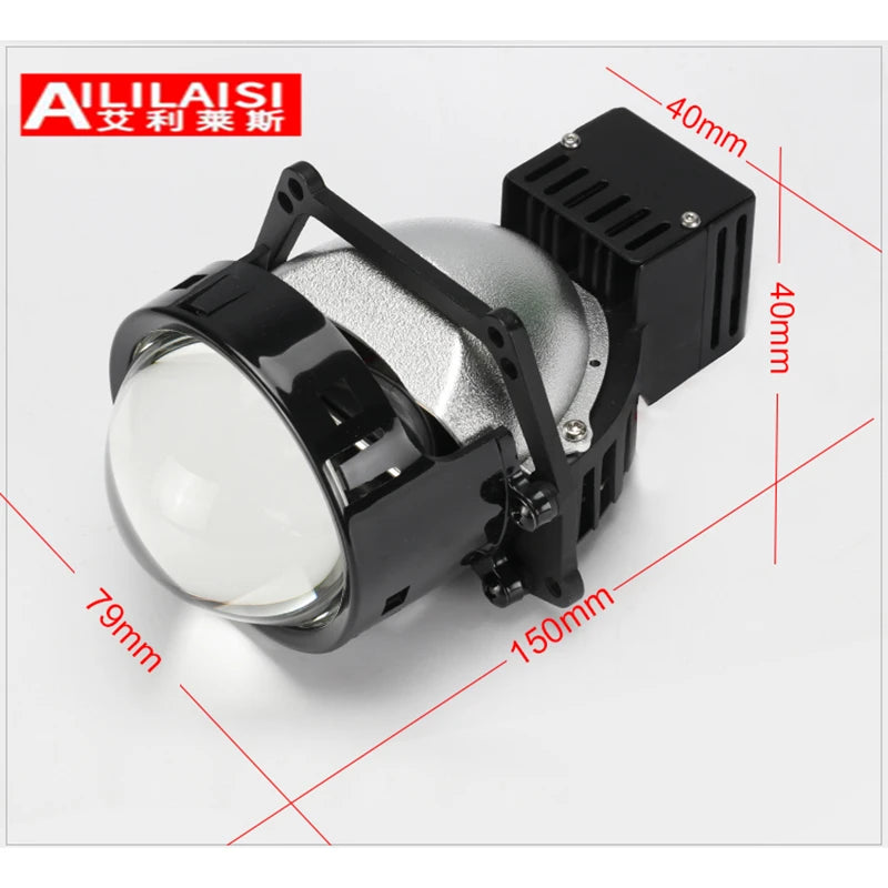 High quality far and near LED bifocal lens laser car headlight upgrade Hai 5 dual lamp cup smart quick start