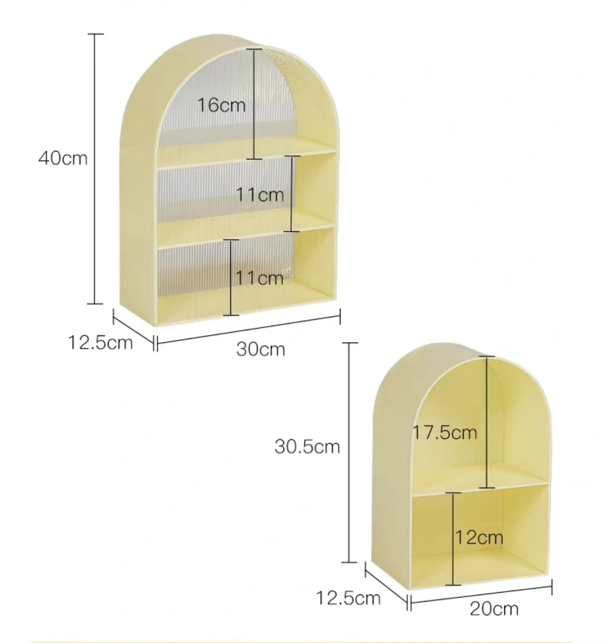 Double Tiers Acrylic Desktop Storage Rack for Cup & Perfume Organization