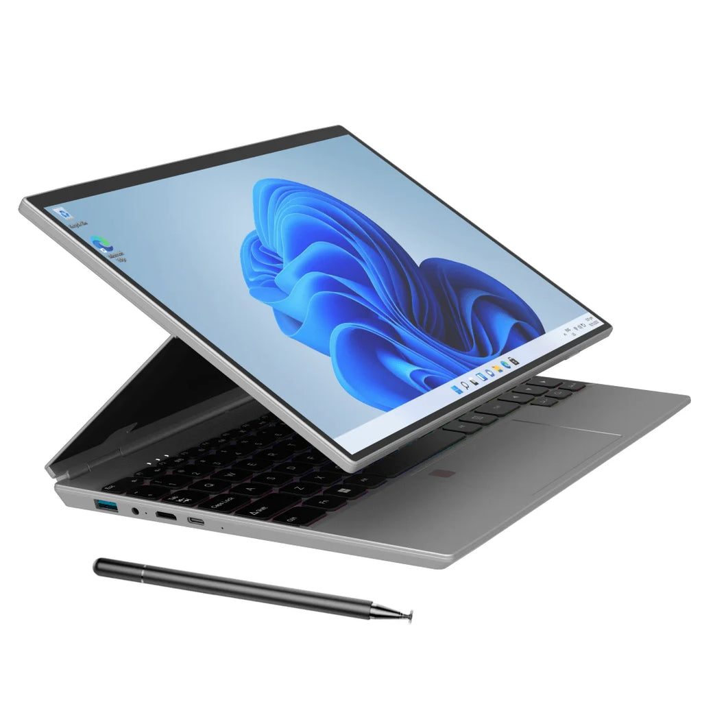 14 Inch YOGA Touch Screen Intel Celeron Business Tablet Portable Computer 1080P IPS FHD 16GB 32GB RAM 1TB ROM Laptop with Stylus