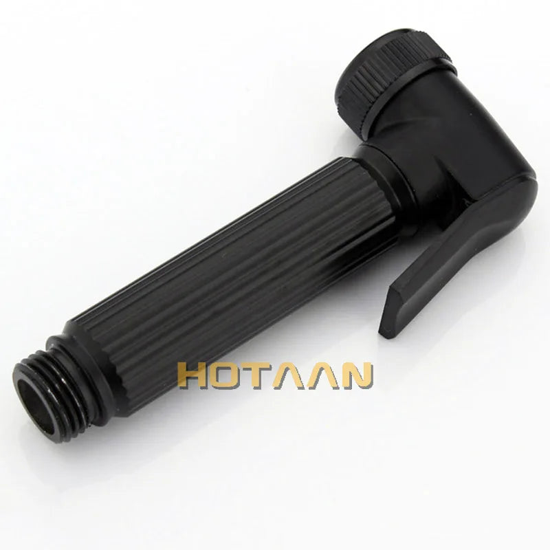 Hotaan Black Bidet Faucet bathroom bidet toilet faucet mixer hygienic shower clean muslim shower portable bidet gun sprayer