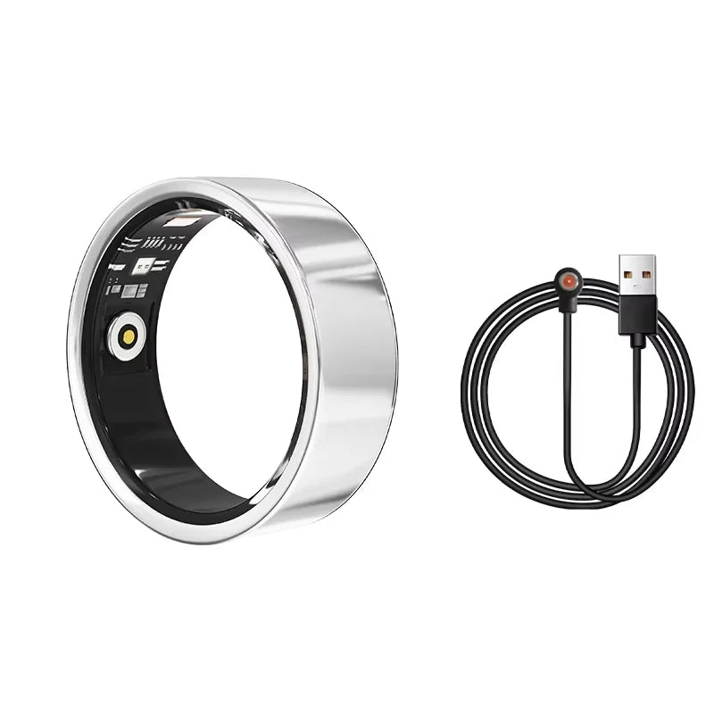 Stainless Steel Heart Rate Detection High Quality Smart Rings Android for Men