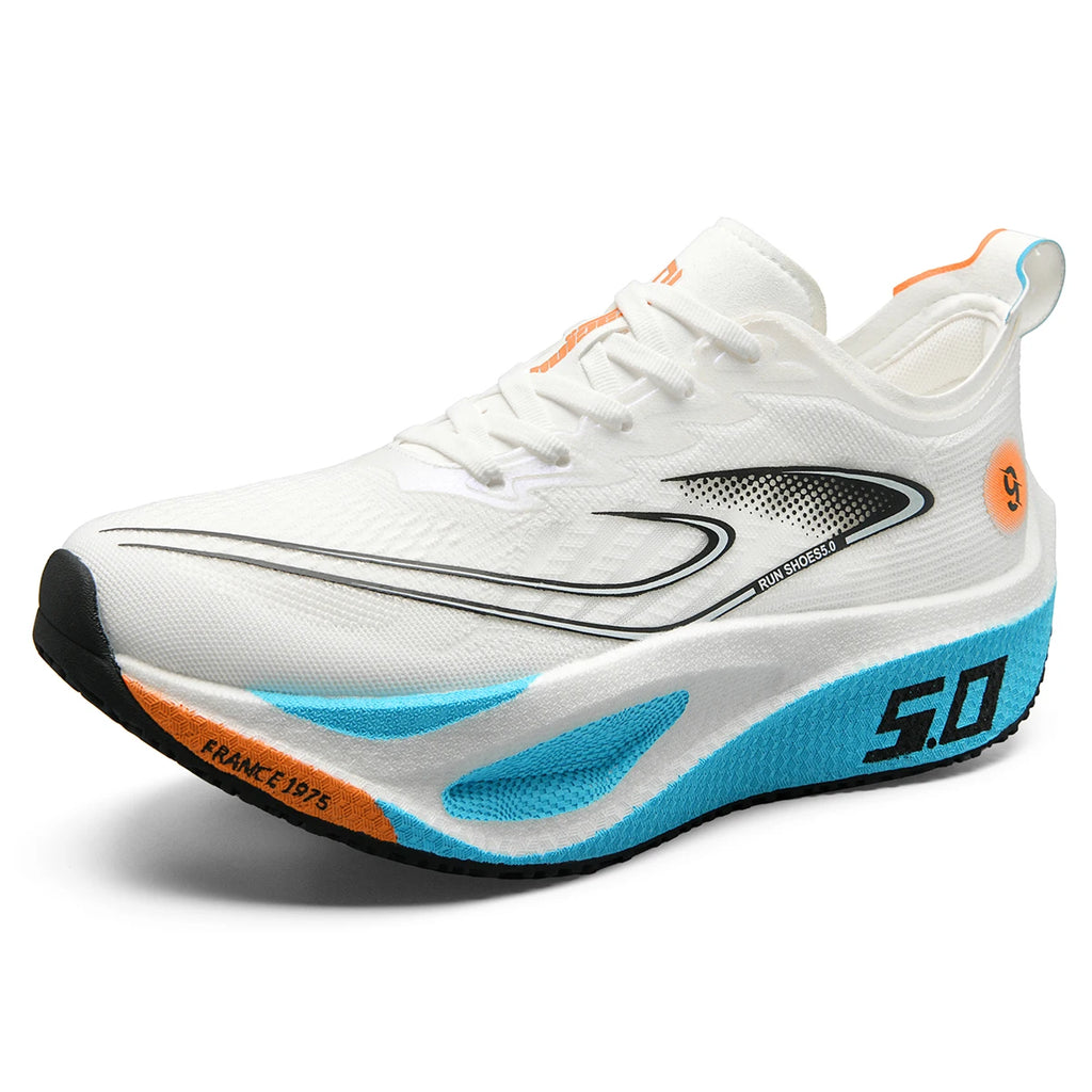 2026 Men's Ultra-Light Carbon Plate Speed Training with Trendy Sports Design EVA Insole for Autumn Season Casual Running Shoes