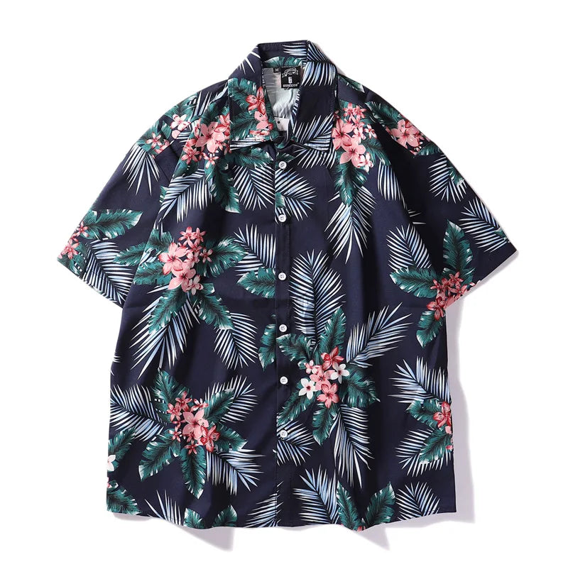 Wholesale Quality Short Sleeve Casual Shirt 100% Cotton Breathable Eco-Friendly Summer Resort Shirt 2022 Cheap Price