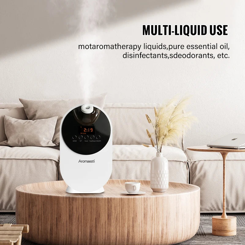 2025 Commercial Home Air Fragrance Aroma Diffuser for Bluetooth Speaker 500ml Capacity 1-Year Electric Essential Waterless for
