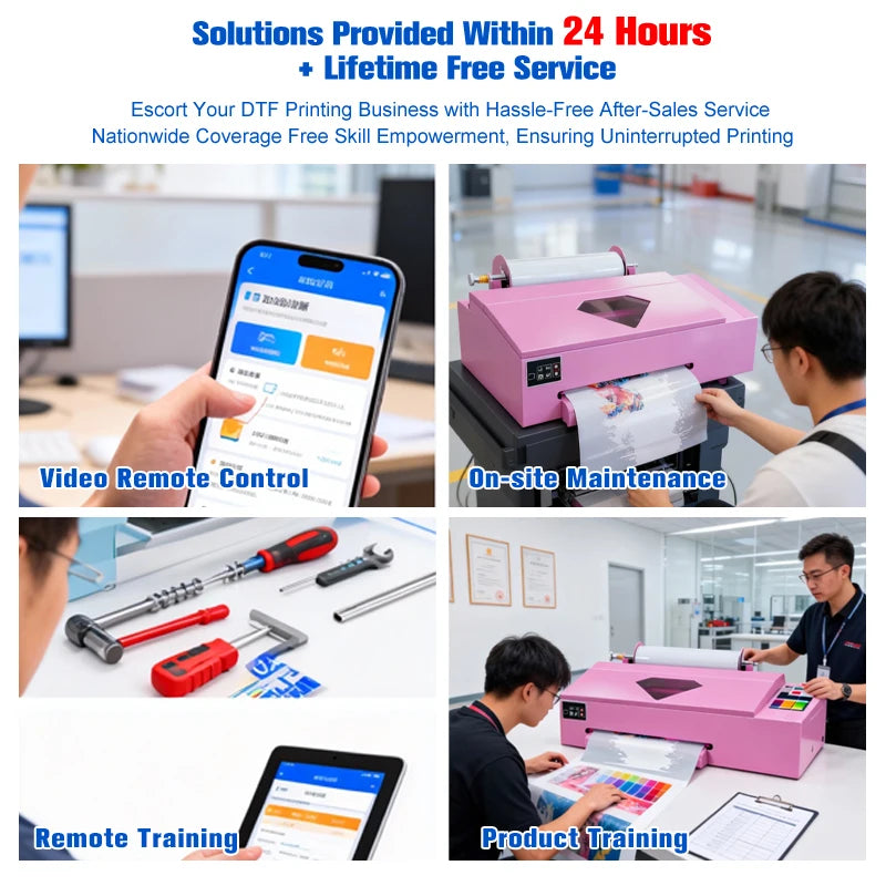 FREE SHIPPING USA A3 DTF Printer 13 Inch Roll to Roll T-shirt Printing Machine Direct to Film for Small Business