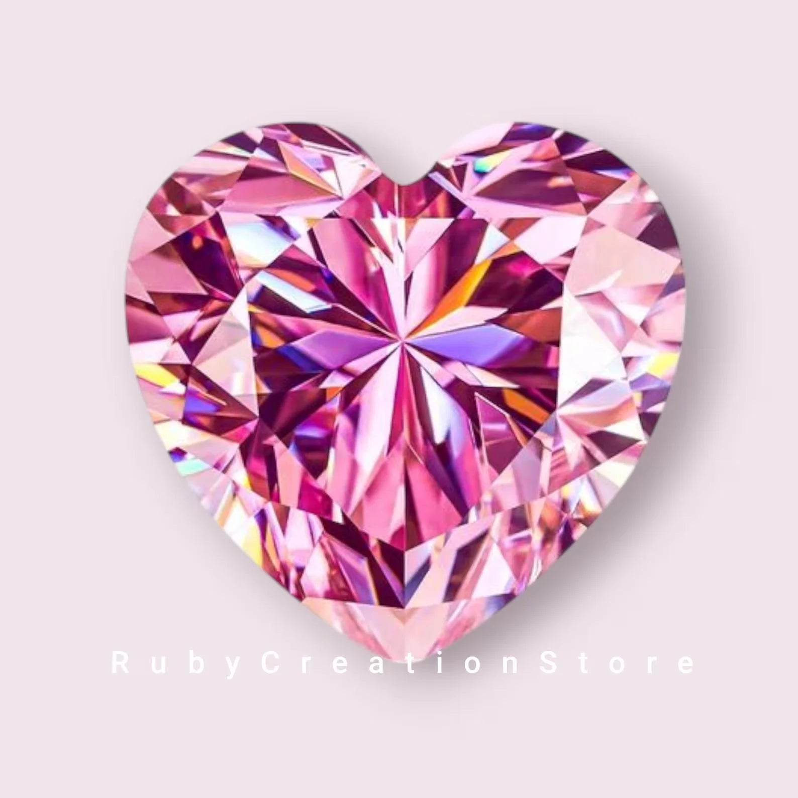 Best Pink Heart Moissanite Stone VVS1 Clarity Polished High Brilliance 3mm Loose Gemstone for Jewelry Making