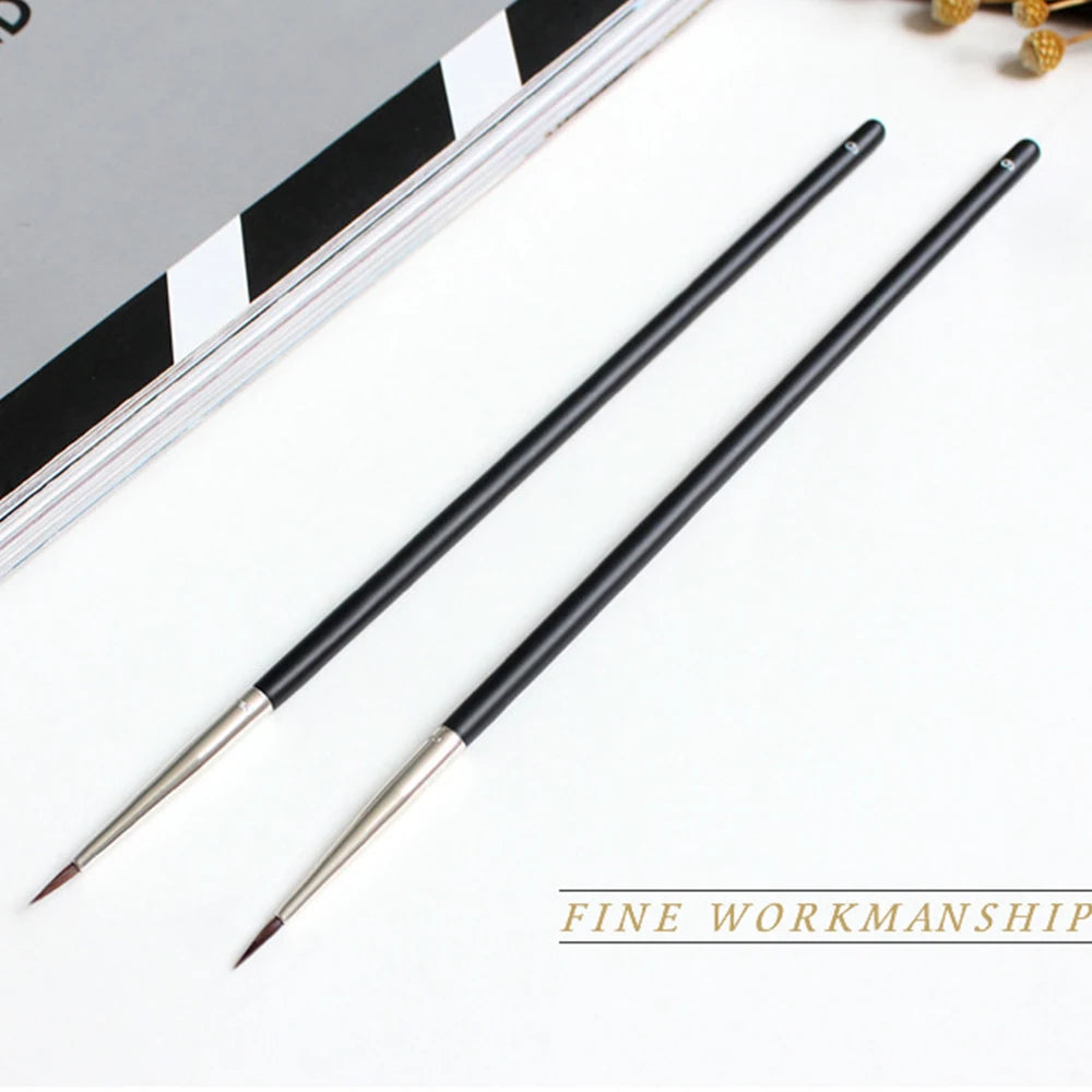 Beauty Makeup Brushes Fine Eyebrow Cream Brush Eyeliner Pen Black Eyeliner Brush Mink Hair